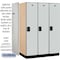 Salsbury Industries 1 Tier Designer Locker, 54"Wx76"Hx24"D, 3 Door, Gray 18-21364GRY - alternate 8